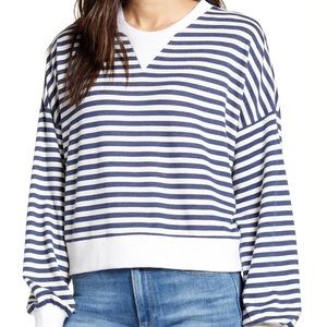 NWT Cupcakes and Cashmere Striped Slate Sweatshirt
